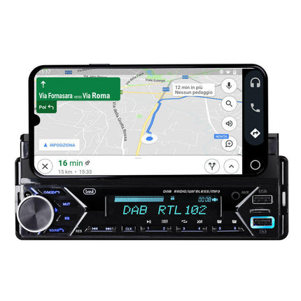 Auto Rádio FM 160W USB/SD/AUX/BT 5753DAB-Som e luz-Trevi-Music Stage