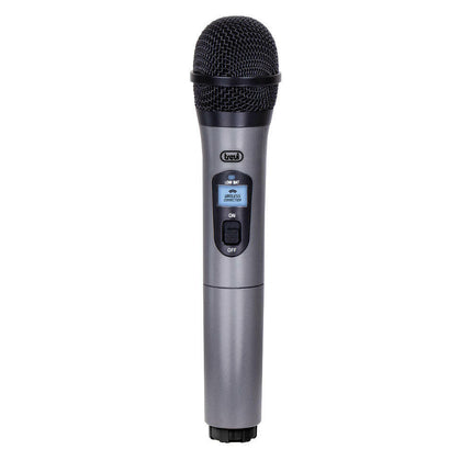Microfone s/ Fios VHF c/ Receptor-Som e luz-Trevi-Music Stage