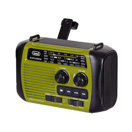 Rádio Solar c/ Dinamo FM Portátil c/ BT/USB/SD - RA 7F30 BT