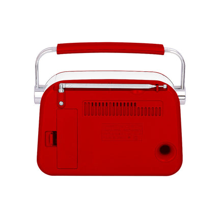 Rádio Portátil Wireless c/ USB/Micro SD - Vermelho