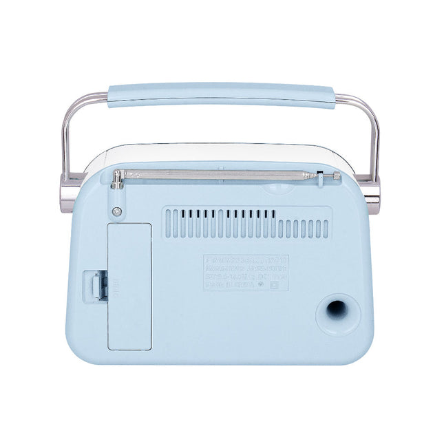 Rádio Portátil Wireless c/ USB/Micro SD - Azul