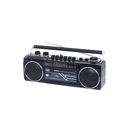 Rádio Gravador Portátil Cassete/USB/SD/BT - RR 501 - Preto-Pequenos Domesticos-Trevi-Music Stage