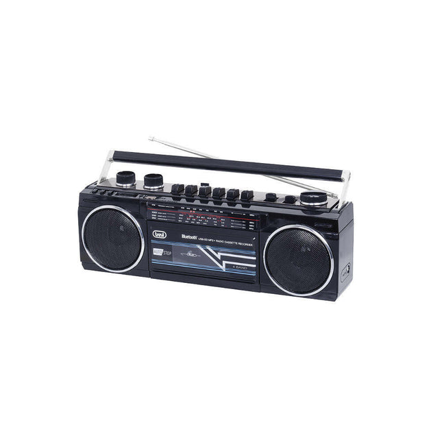 Rádio Gravador Portátil Cassete/USB/SD/BT - RR 501 - Preto-Pequenos Domesticos-Trevi-Music Stage