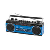 Rádio Gravador Portátil Cassete/USB/SD/BT - RR 501 - Azul.