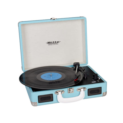 Gira-Discos Stereo Portátil Billy 3Wx2 - TT 1015 - Azul-Pequenos Domesticos-Trevi-Music Stage