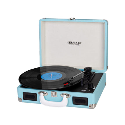 Gira-Discos Stereo Portátil Billy 3Wx2 - TT 1015 - Azul-Pequenos Domesticos-Trevi-Music Stage