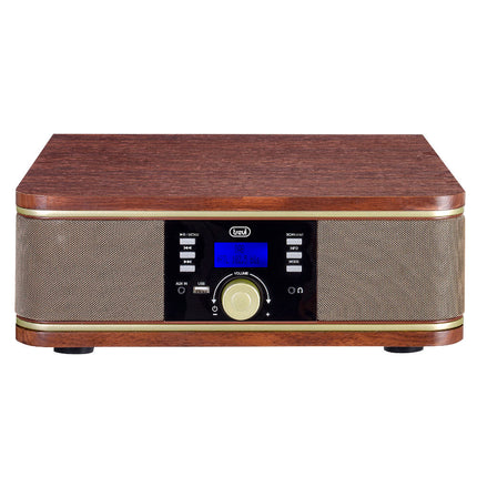 Gira-Discos Bluetooth c/ USB/AUX/FM - TT 1042 - Madeira-Pequenos Domesticos-Trevi-Music Stage