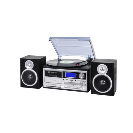 Gira-discos Stereo 25W Bluetooth USB/SD/AUX TT 1070 - Preto-Pequenos Domesticos-Trevi-Music Stage