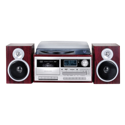 Gira-discos Stereo 25W Bluetooth USB/SD/AUX TT 1072-Pequenos Domesticos-Trevi-Music Stage