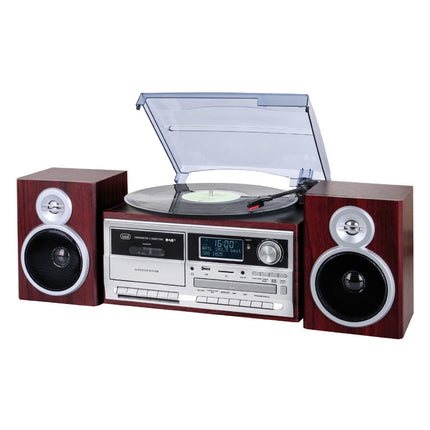 Gira-discos Stereo 25W Bluetooth USB/SD/AUX TT 1072-Pequenos Domesticos-Trevi-Music Stage