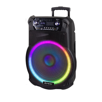 Coluna Portátil Bluetooth 200W USB/SD/AUX/TWS - XF 1600 KB