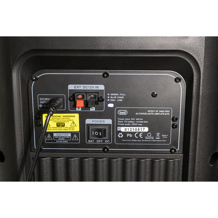 Coluna Bluetooth 200W USB/SD/AUX/TWS - XF 3400 PRO-Som e luz-Trevi-Music Stage