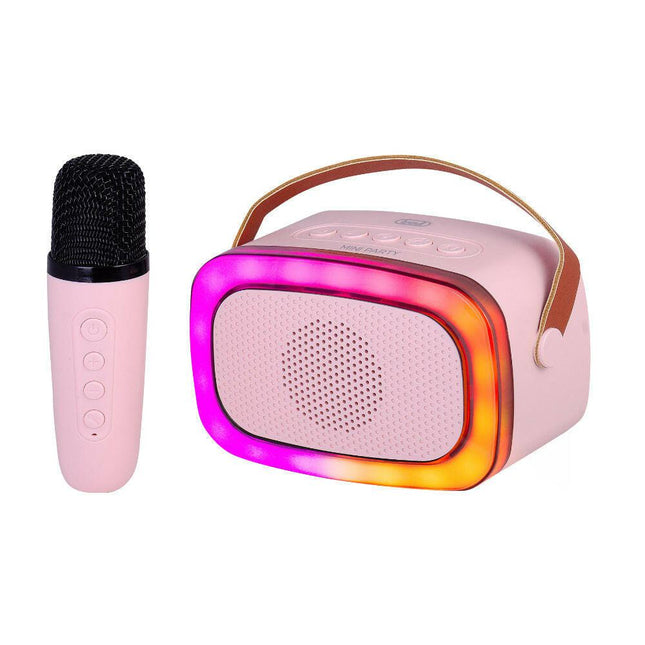 Coluna Portátil Bluetooth 10W USB/SD/AUX - XR 8A01 - Rosa-Som e luz-Trevi-Music Stage