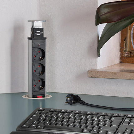 Tomada p/ Embutir c/ USB 2mt-Electricidade-Brennenstuhl-Music Stage