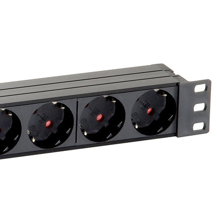 Extensão Eléctrica 8 Vias Shucko 1,8mt c/ Interruptor 19"-Electricidade-SMI-Music Stage