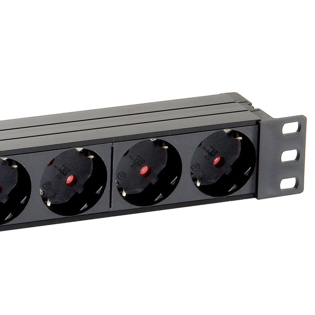 Extensão Eléctrica 8 Vias Shucko 1,8mt c/ Interruptor 19"-Electricidade-SMI-Music Stage