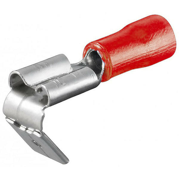 Terminal Faston Macho /Fêmea Isolado Vermelho-6,3mm-1,5mm²-Electricidade-SMI-Music Stage