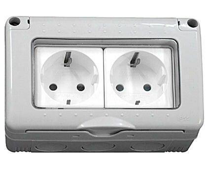 Tomada Eléctrica Dupla Estanque - Exterior-Electricidade-SMI-Music Stage