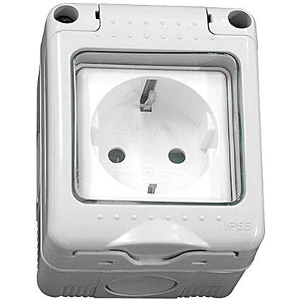 Tomada Eléctrica Simples Estanque - Exterior-Electricidade-SMI-Music Stage