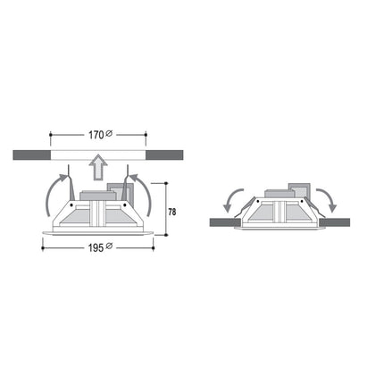 Coluna de Tecto 6" 6W 100V-Som e luz-UDE-Music Stage
