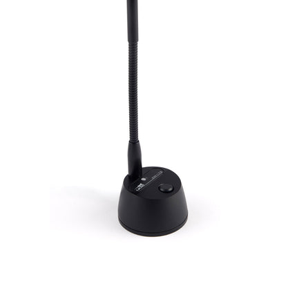 Microfone Gooseneck 46cm c/ Base – Preto