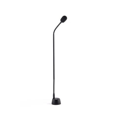 Microfone Gooseneck 46cm c/ Base – Preto