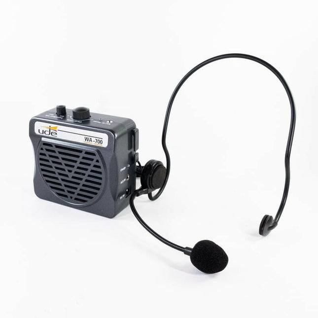 Sistema Som Portátil 25W c/ Microfone Headset - Cabeça + Bolsa-Som e luz-UDE-Music Stage