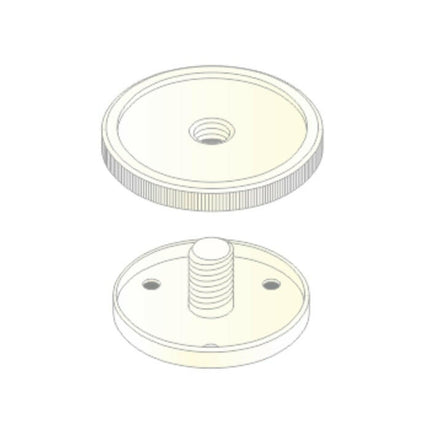 Suporte p/ Base Microfone - Branco-Som e luz-UDE-Music Stage