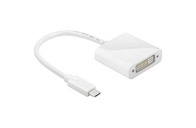 Adaptador USB-C Macho / DVI-I (24+5) Fêmea - 20cm-Fichas e cabos-SMI-Music Stage