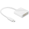 Adaptador USB-C Macho / DVI-I (24+5) Fêmea - 20cm