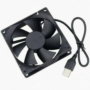 Ventilador DC5V USB - 80x80x25mm - c/ Cabo 1mt-Componentes eletronicos-SMI-Music Stage