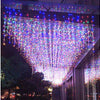 Cortina de luzes de Natal para exterior, 10m (multicolor)