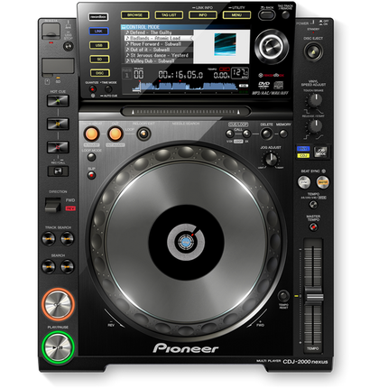 Aluguer Pioneer CDJ-2000 Nexus (Diário)-CDJ-Pioneer Dj-Music Stage
