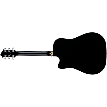 Hagstrom SILJAN II DREADNOUGHT CE BK-Guitarras Eletroacústicas-Hagstrom-Music Stage