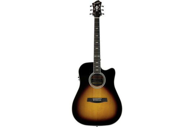 Hagstrom SILJAN II DREADNOUGHT CE TSB-Guitarras Eletroacústicas-Hagstrom-Music Stage