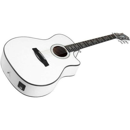 Hagstrom SILJAN II DREADNOUGHT CE WH-Guitarras Eletroacústicas-Hagstrom-Music Stage