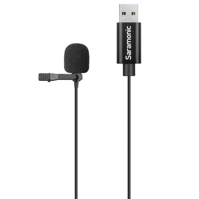 Microfone Lapela USB 6m para Entrevistas-Som e luz-Saramonic-Music Stage