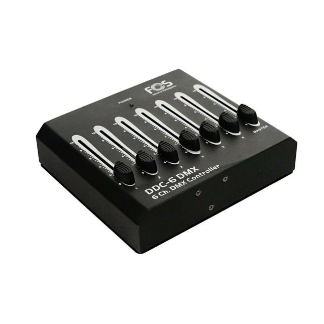 Mesa Controladora DMX - 6 Faders-Mesa Controlo Iluminação DMX-Fos-Music Stage