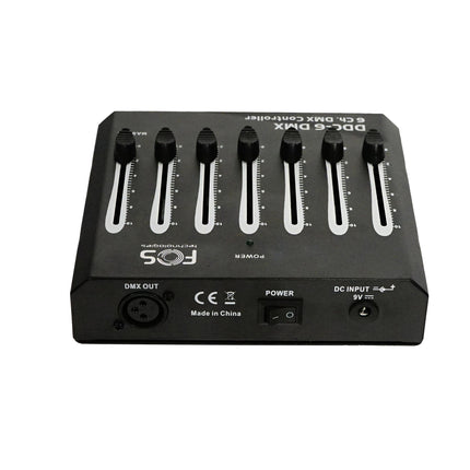 Mesa Controladora DMX - 6 Faders-Mesa Controlo Iluminação DMX-Fos-Music Stage