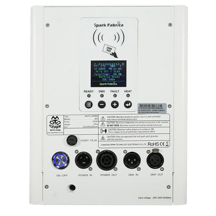 Máquina de Sparkles a Bateria - FOS Moto Spark M3