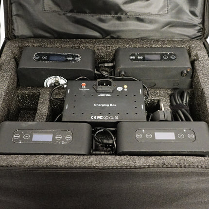 Aluguer de Projetores RGB a Bateria  - UP Lights - PAR LED (PACK 4)