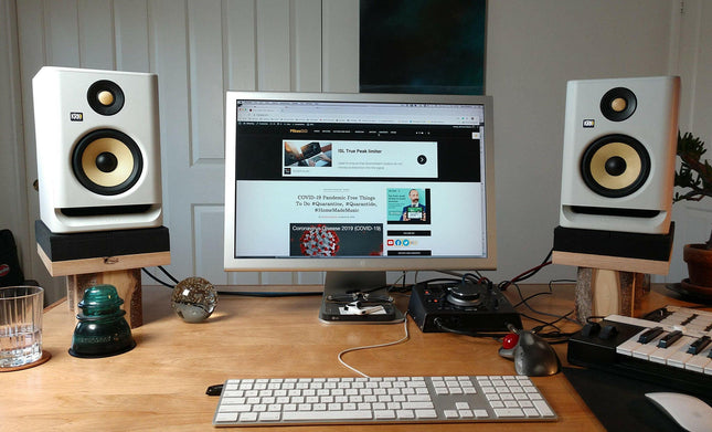 Krk Rp5 G4 White-Monitor de Estúdio-KRK-Music Stage