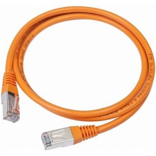 Cabo UTP CAT6 0,25mt - Laranja-Fichas e cabos-SMI-Music Stage