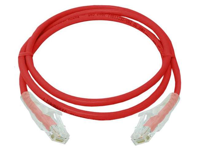 Cabo UTP CAT6 0,25mt - Vermelho