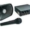 Pack Amplificador PA 30W RMS 12/220V + Bocina 25W RMS + Micrófono