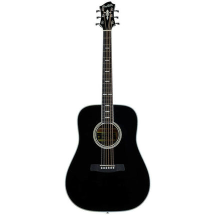 Hagstrom SILJAN II DREADNOUGHT BK LH-Hagstrom-Music Stage
