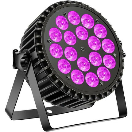 Aluguer Iluminação Par LED 200W 18 LED UV - 4 em 1 DMX512-Par Led-King-Music Stage