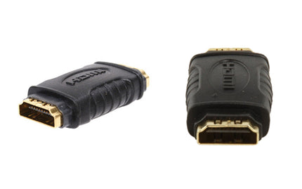 Adaptador HDMI Fêmea / HDMI Fêmea - Dourada-Fichas e cabos-SMI-Music Stage