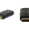 Adaptador HDMI Fêmea / HDMI Fêmea - Dourada