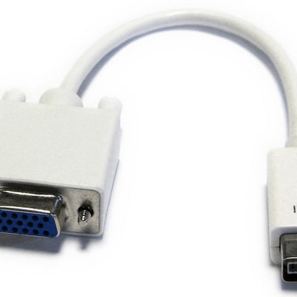 Adaptador Mini DVI Macho / VGA Fêmea 20cm-Fichas e cabos-SMI-Music Stage